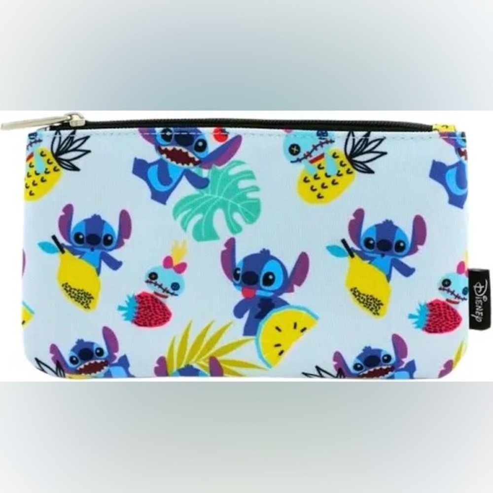 Disney Loungefly Stitch Tropical Fruits Pencil Case NWT